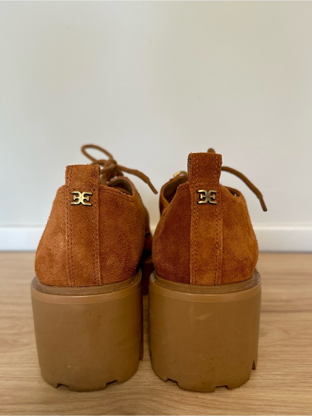 SAM EDELMAN Monna Lace Up Lug Sole Loafer Size 9 - Picture 6 of 9